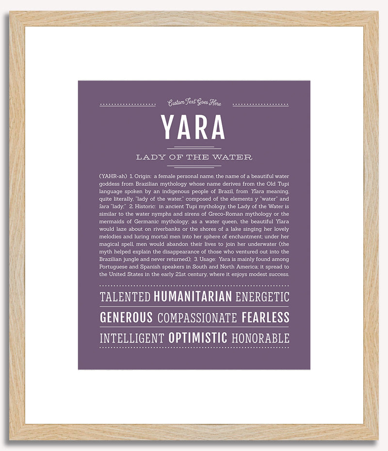 Yara | Name Art Print