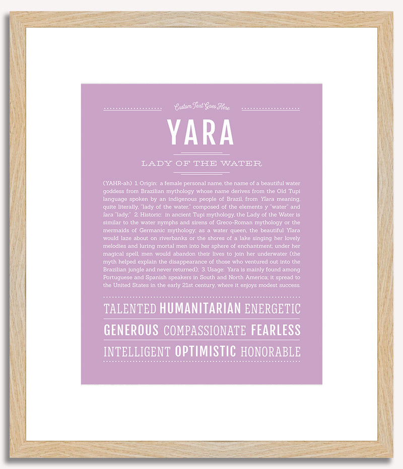 Yara | Name Art Print