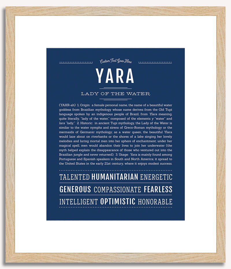 Yara | Name Art Print