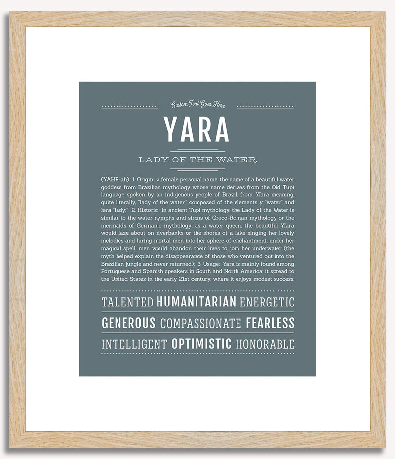 Yara | Name Art Print