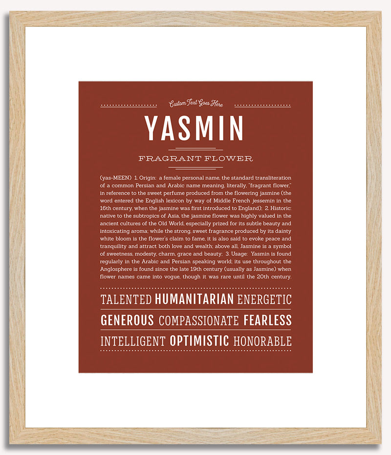 Yasmin | Name Art Print