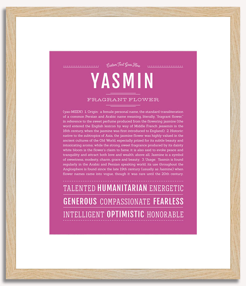 Yasmin | Name Art Print