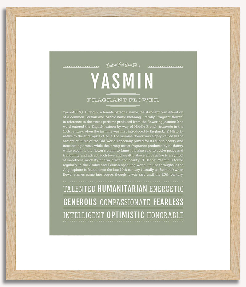 Yasmin | Name Art Print