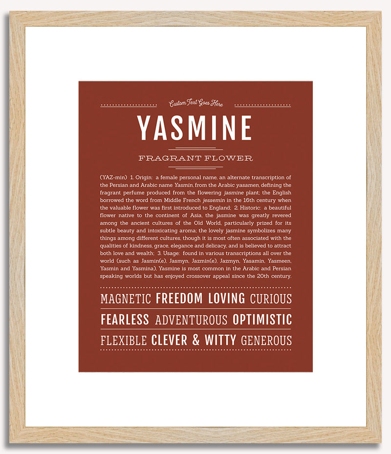 Yasmine | Name Art Print