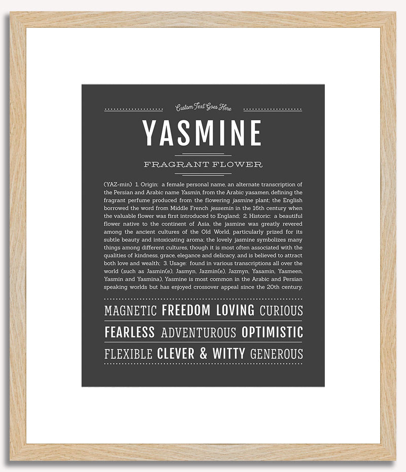 Yasmine | Name Art Print