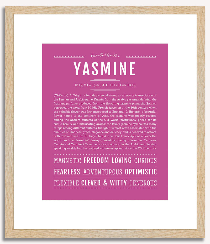 Yasmine | Name Art Print