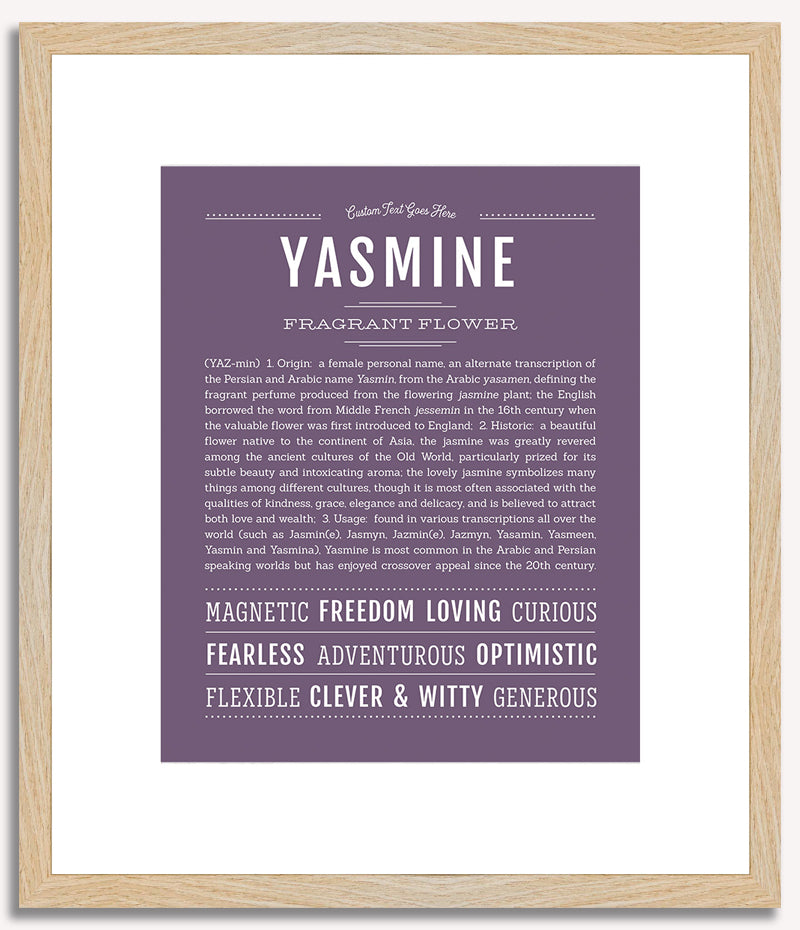 Yasmine | Name Art Print