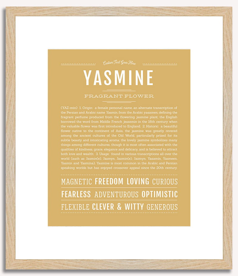 Yasmine | Name Art Print