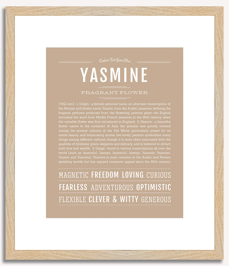 Yasmine | Name Art Print