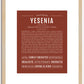 Yesenia | Name Art Print