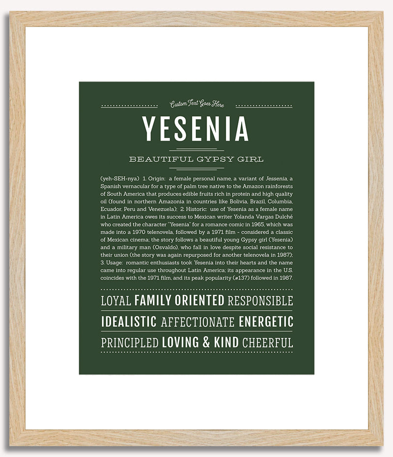 Yesenia | Name Art Print