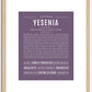 Yesenia | Name Art Print