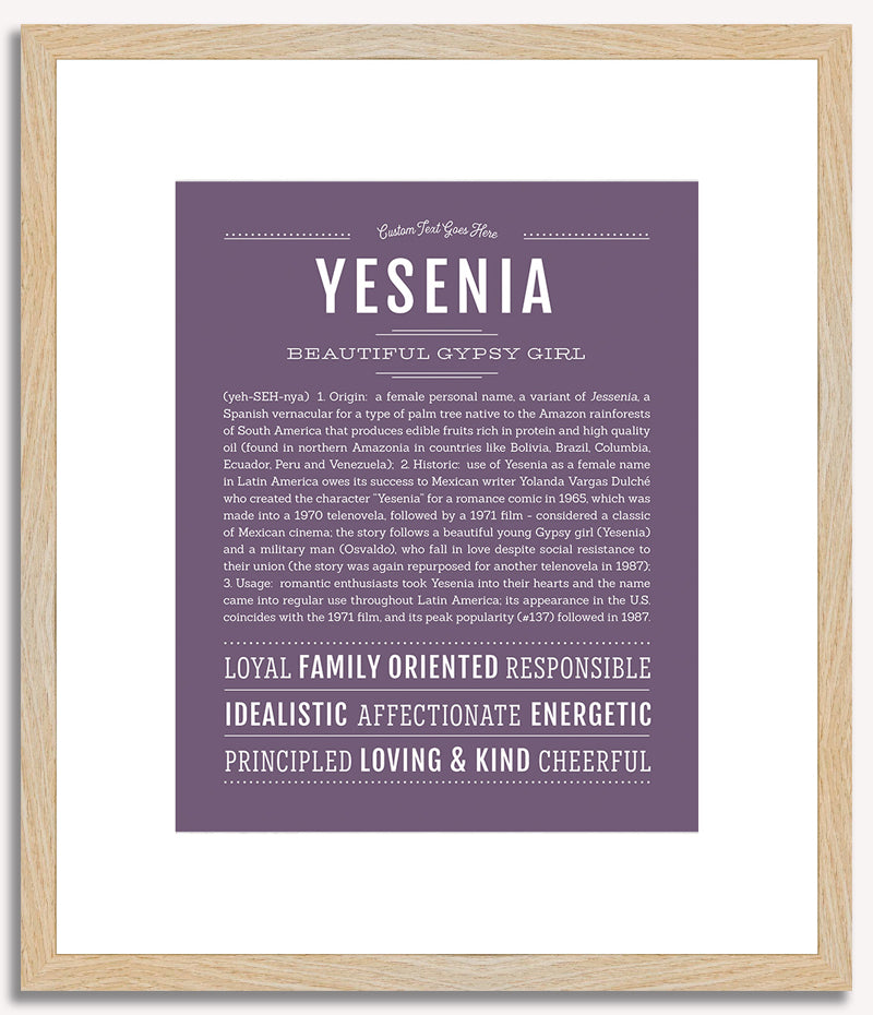 Yesenia | Name Art Print