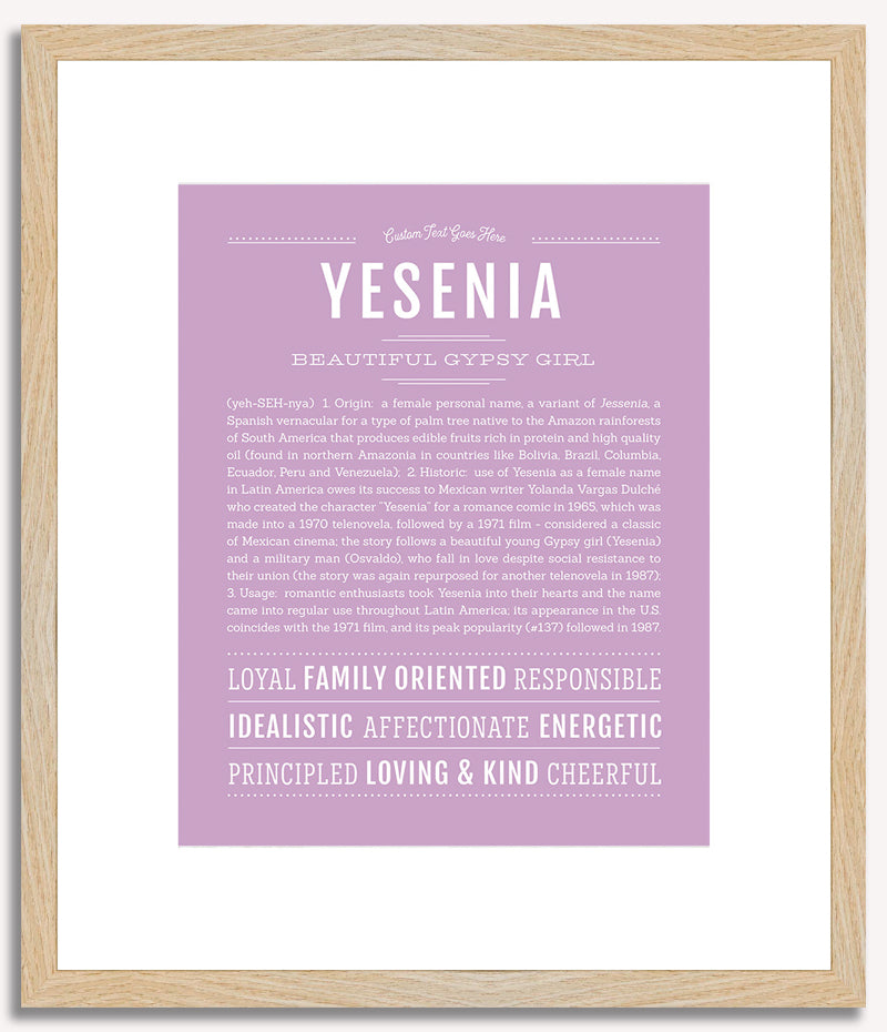 Yesenia | Name Art Print