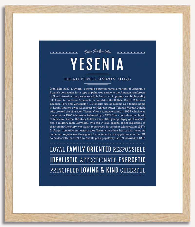 Yesenia | Name Art Print