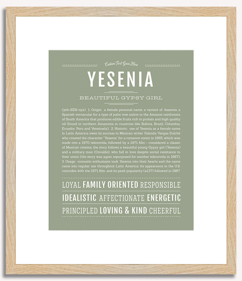 Yesenia | Name Art Print