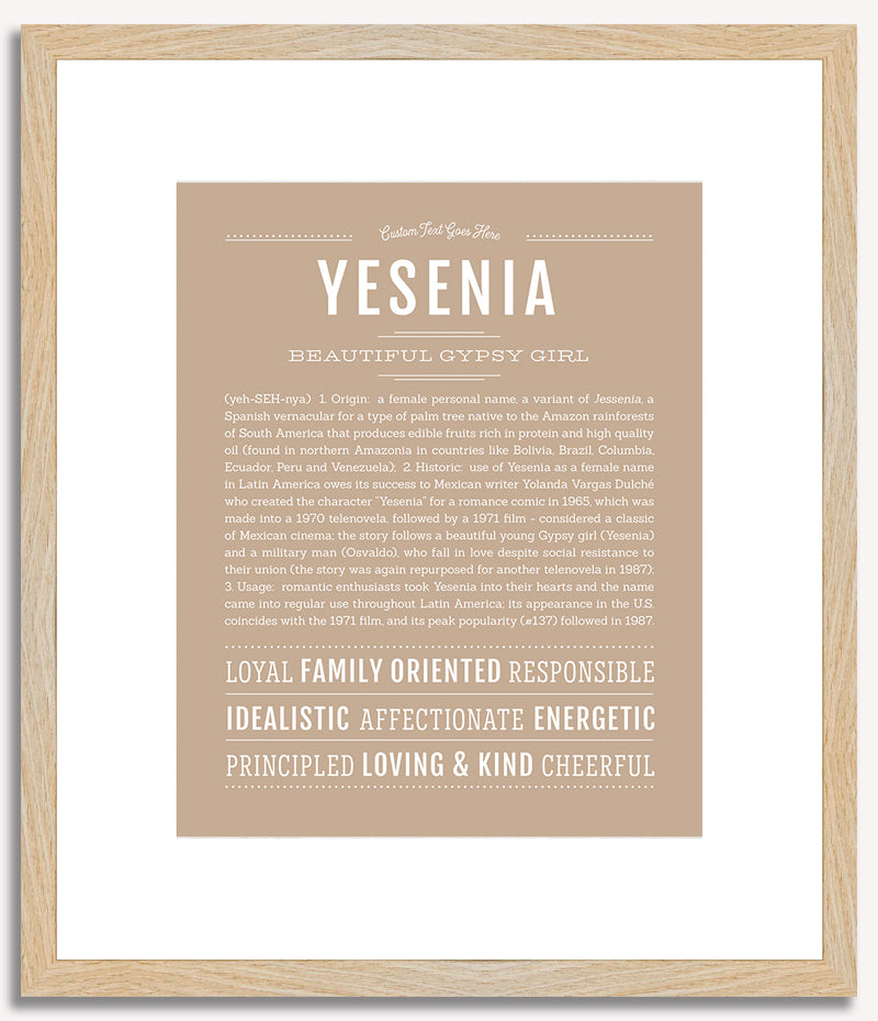 Yesenia | Name Art Print