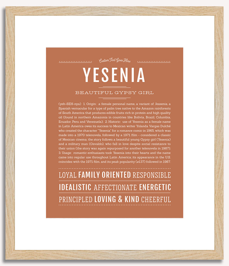 Yesenia | Name Art Print