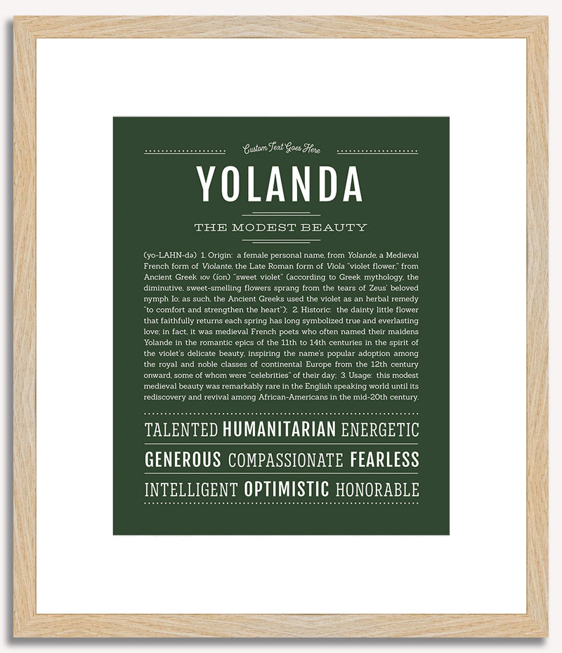 Yolanda | Name Art Print