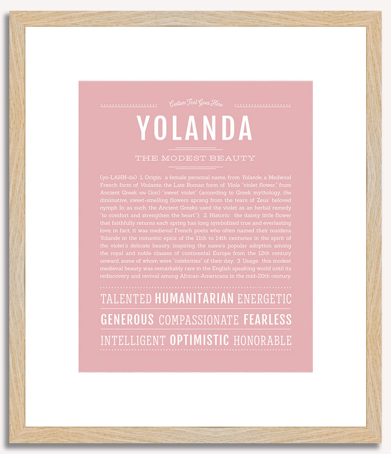 Yolanda | Name Art Print