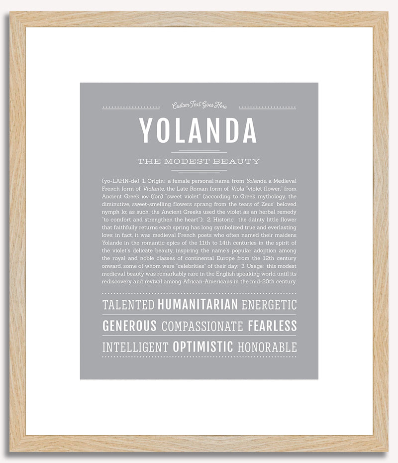 Yolanda | Name Art Print