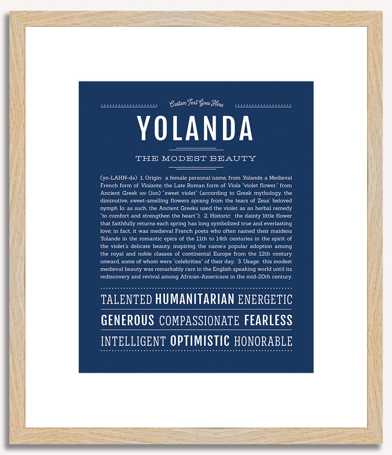 Yolanda | Name Art Print