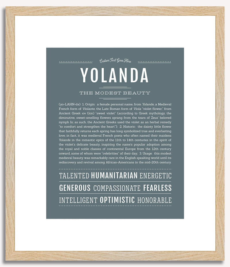 Yolanda | Name Art Print