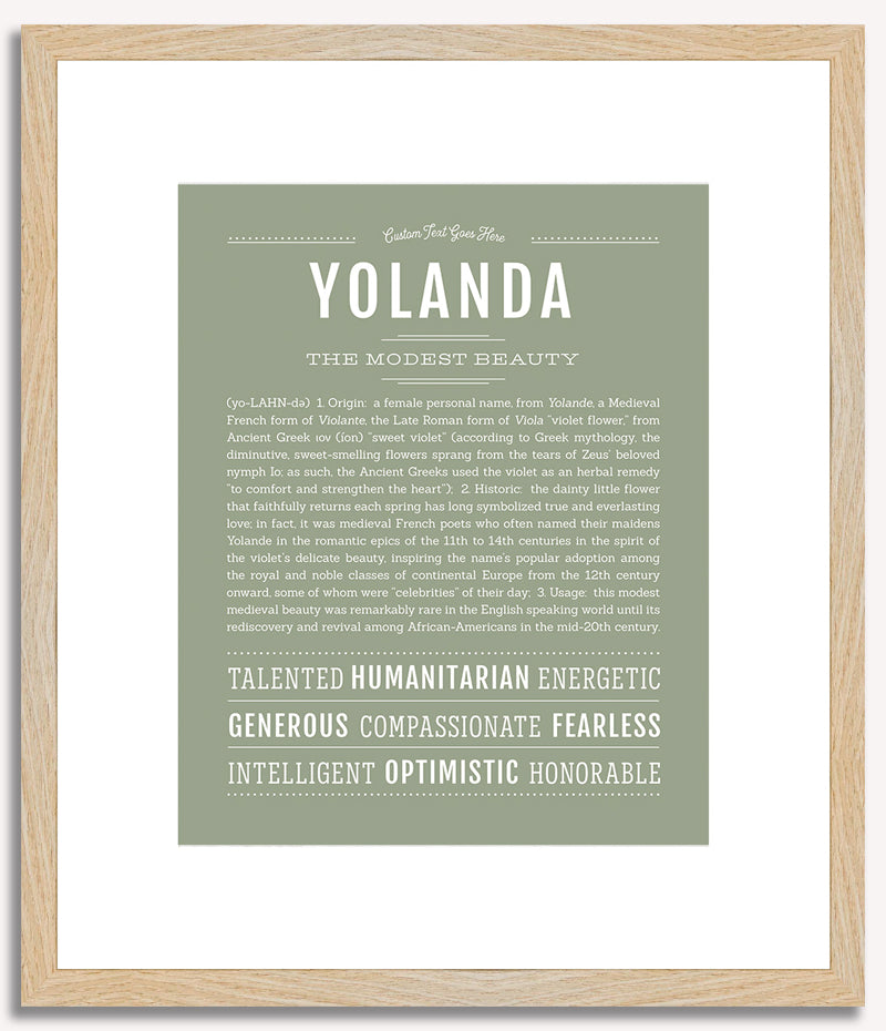 Yolanda | Name Art Print