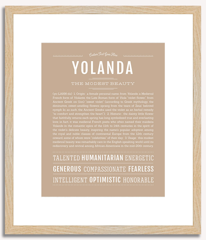 Yolanda | Name Art Print