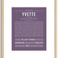 Yvette | Name Art Print