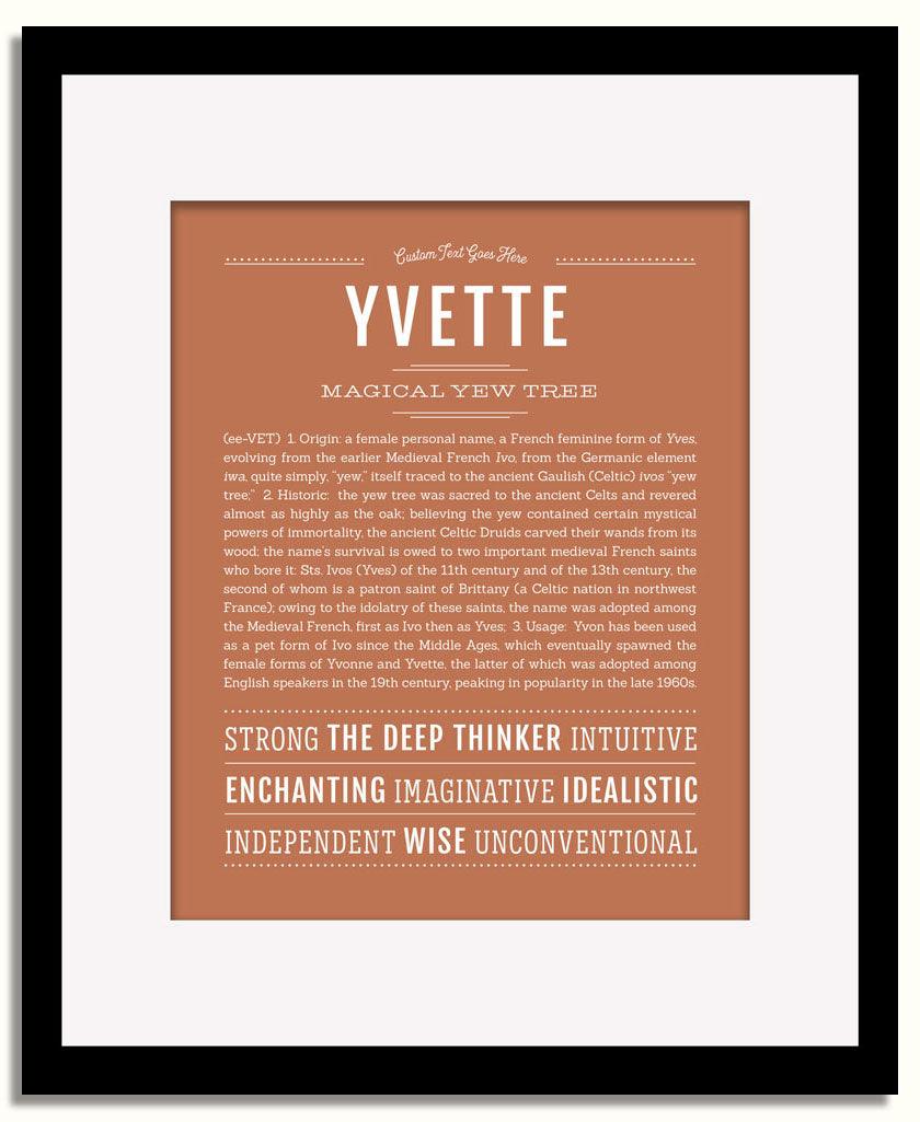 Frame Options | Terra Cotta | Black Frame, Matted