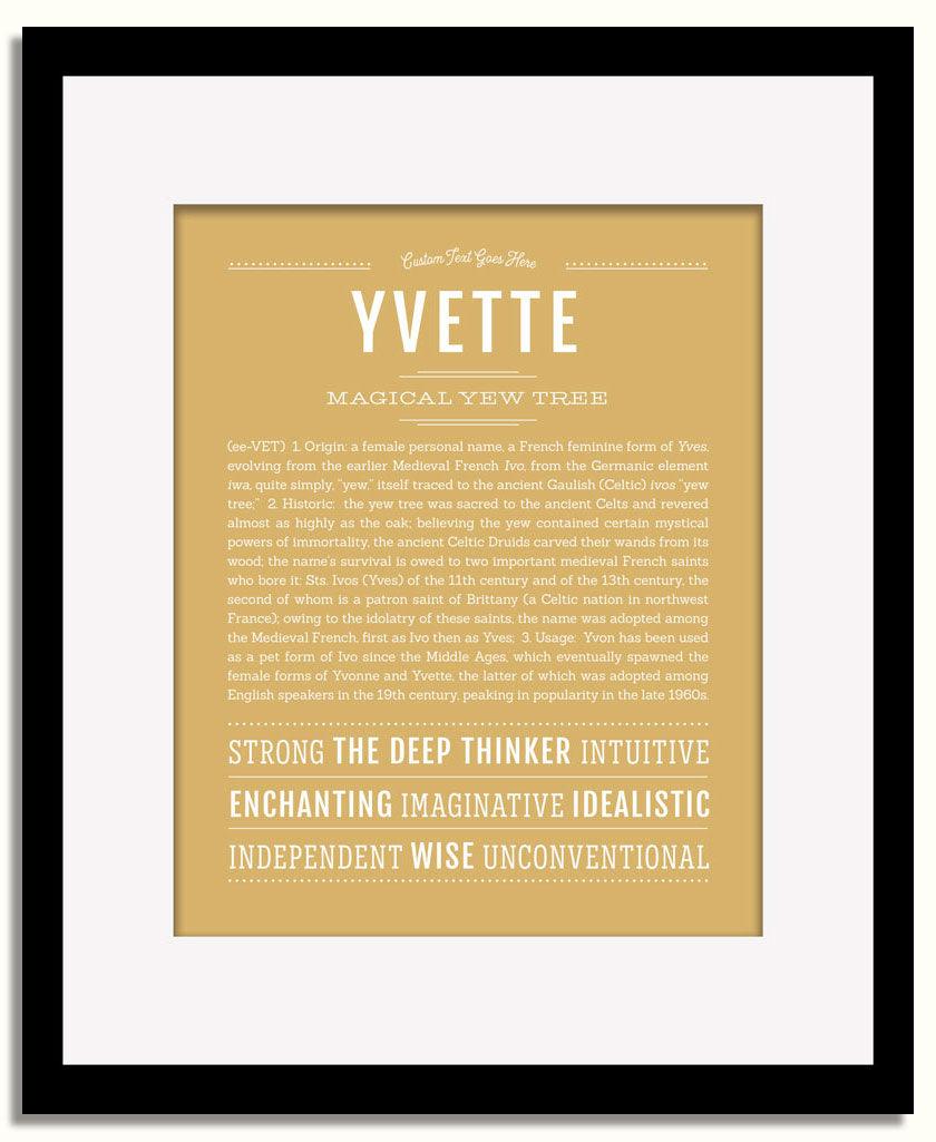 Frame Options | Matte Gold | Black Frame, Matted