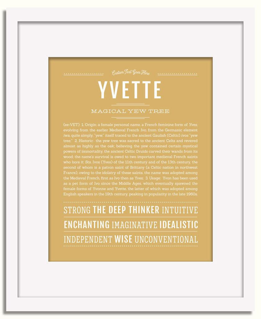 Frame Options | Matte Gold | White Frame, Matted