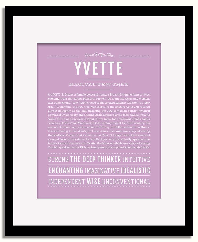 Frame Options | Lilac | Black Frame, Matted