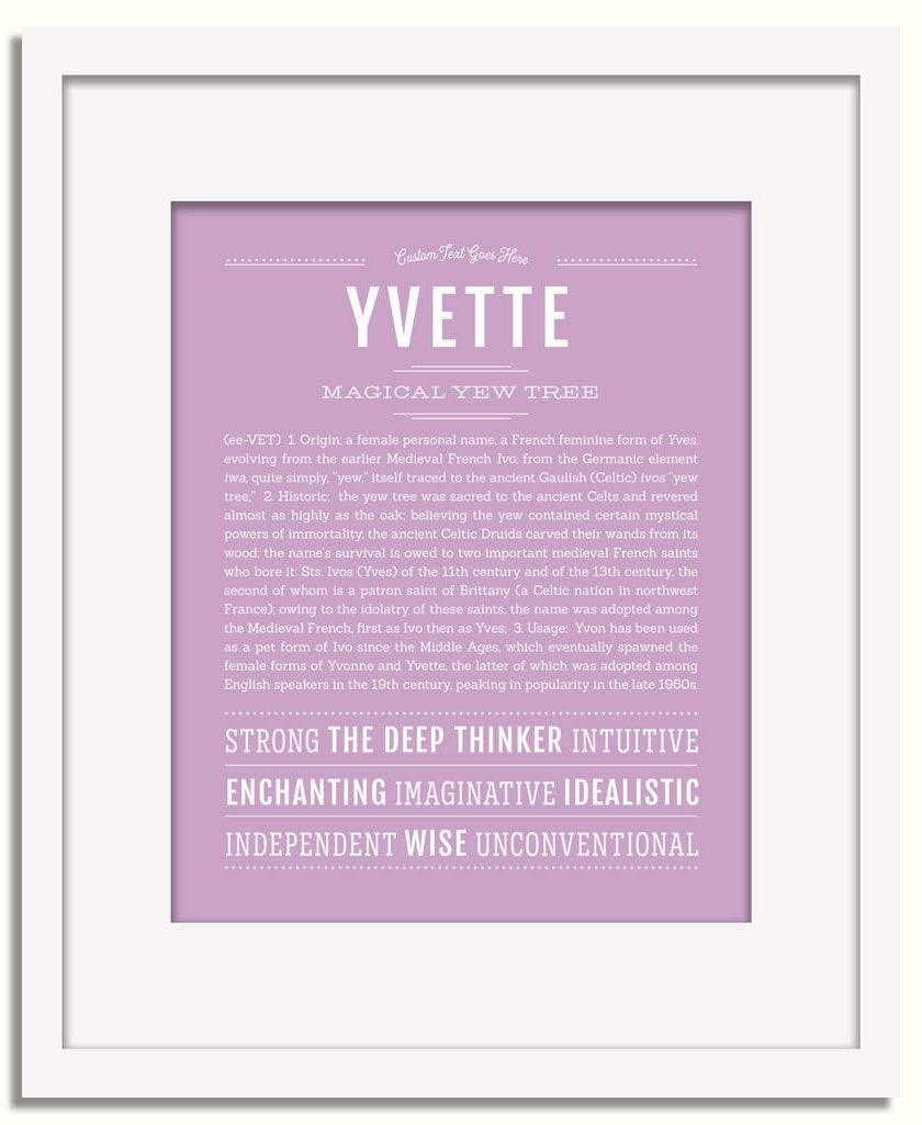 Frame Options | Lilac | White Frame, Matted