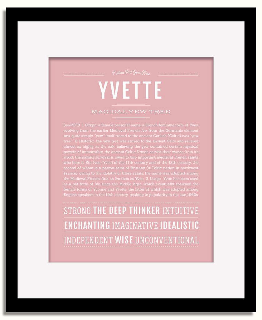 Frame Options | Dusty Rose | Black Frame, Matted