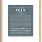 Yvette | Name Art Print