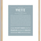 Yvette | Name Art Print