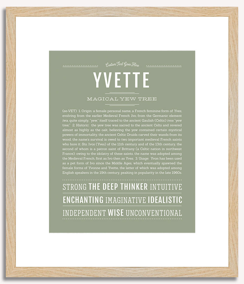 Yvette | Name Art Print