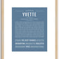 Yvette | Name Art Print