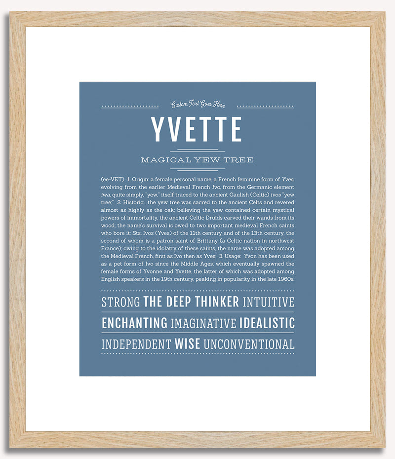 Yvette | Name Art Print