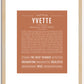 Yvette | Name Art Print