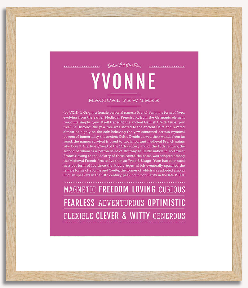 Yvonne | Name Art Print