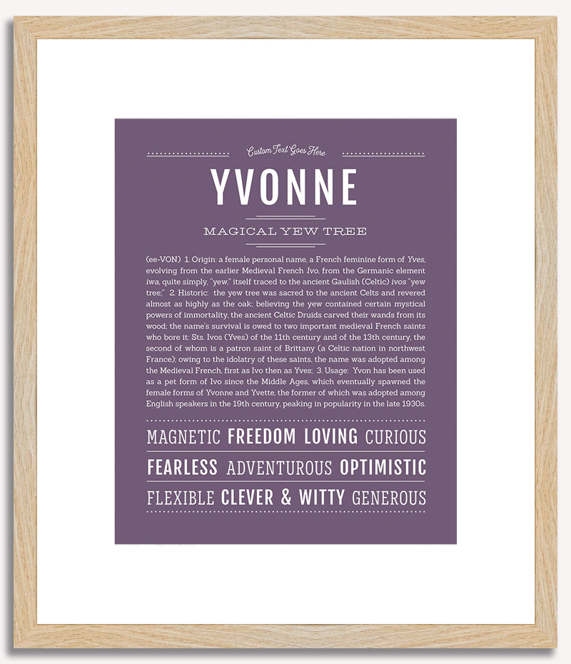 Yvonne | Name Art Print