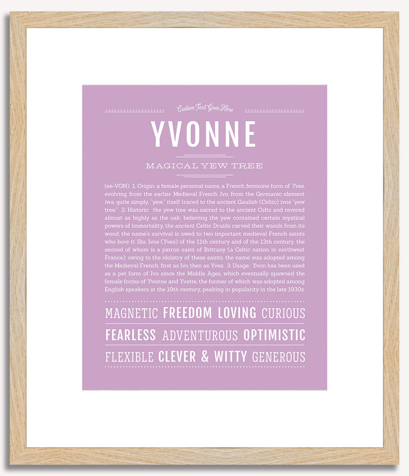 Yvonne | Name Art Print