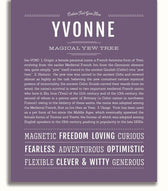 Yvonne | Name Art Print – Name Stories