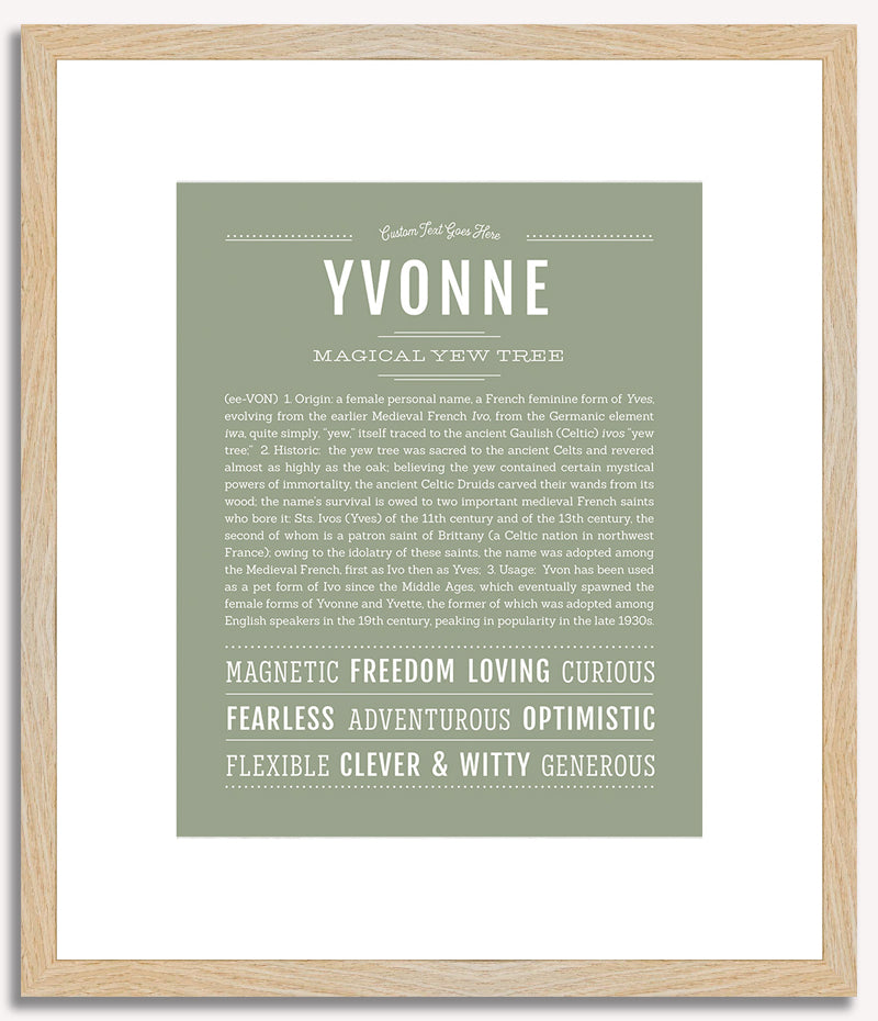 Yvonne | Name Art Print