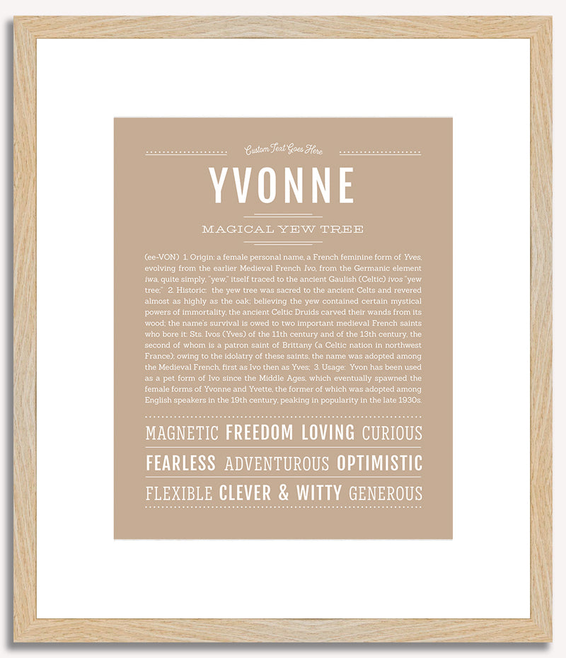 Yvonne | Name Art Print