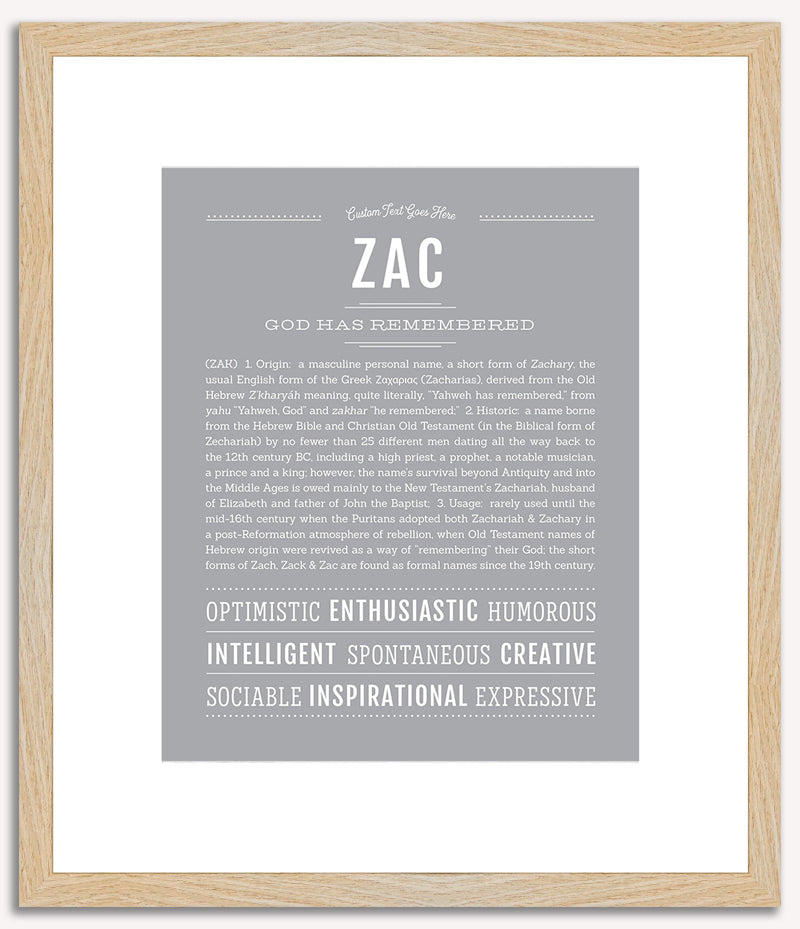 Zac | Name Art Print