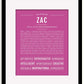 Frame Options | Dark Pink | Black Frame, Matted